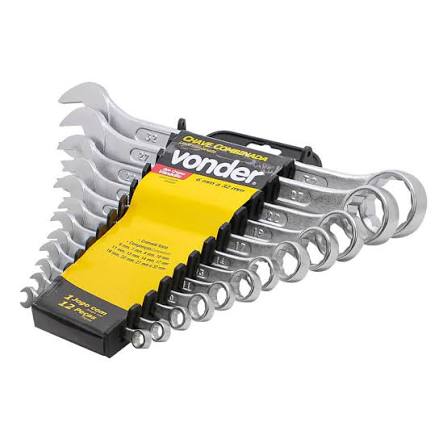 Chave combinada Jogo 6 a 32mm 12 peças Vonder